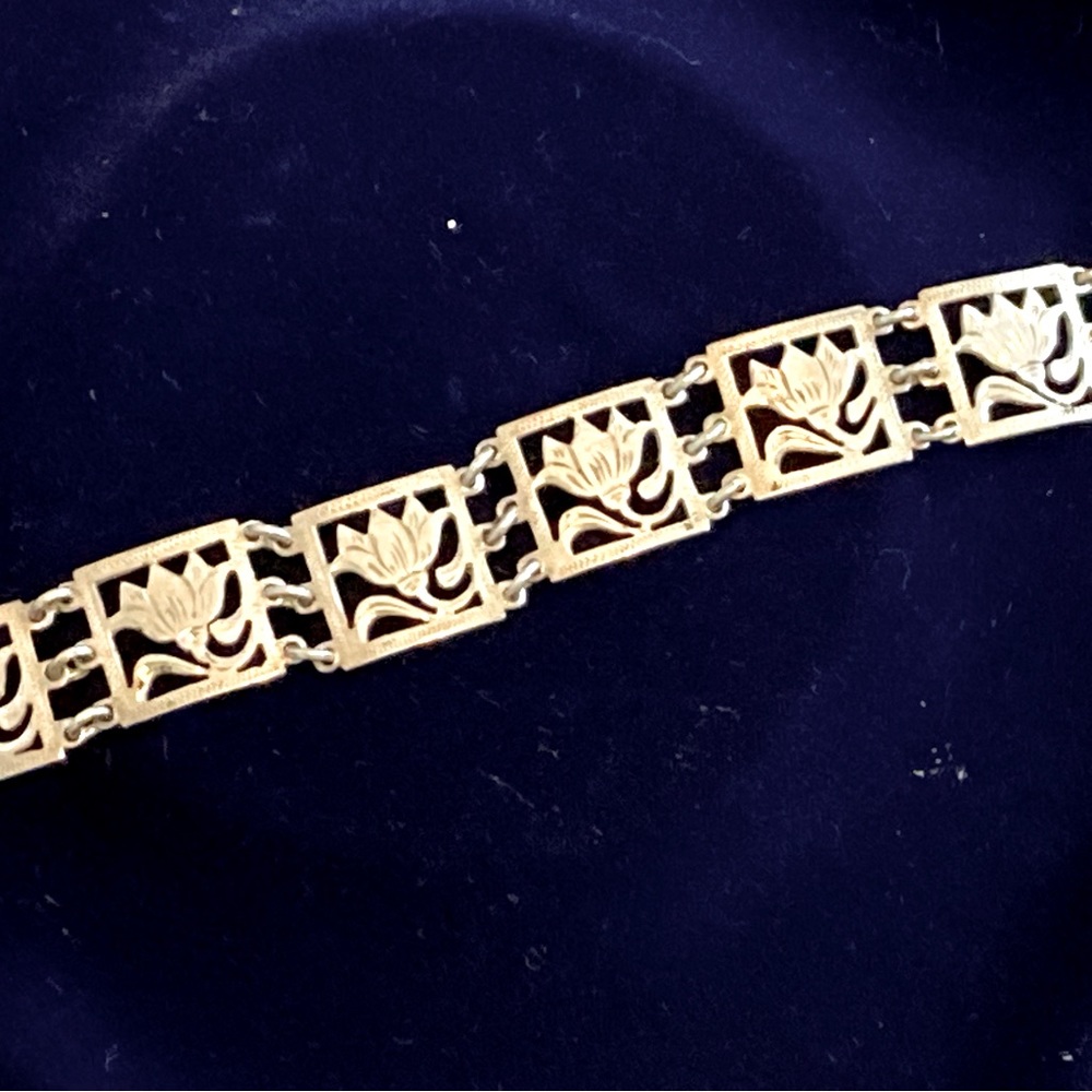 Handmade vintage sterling silver bracelet